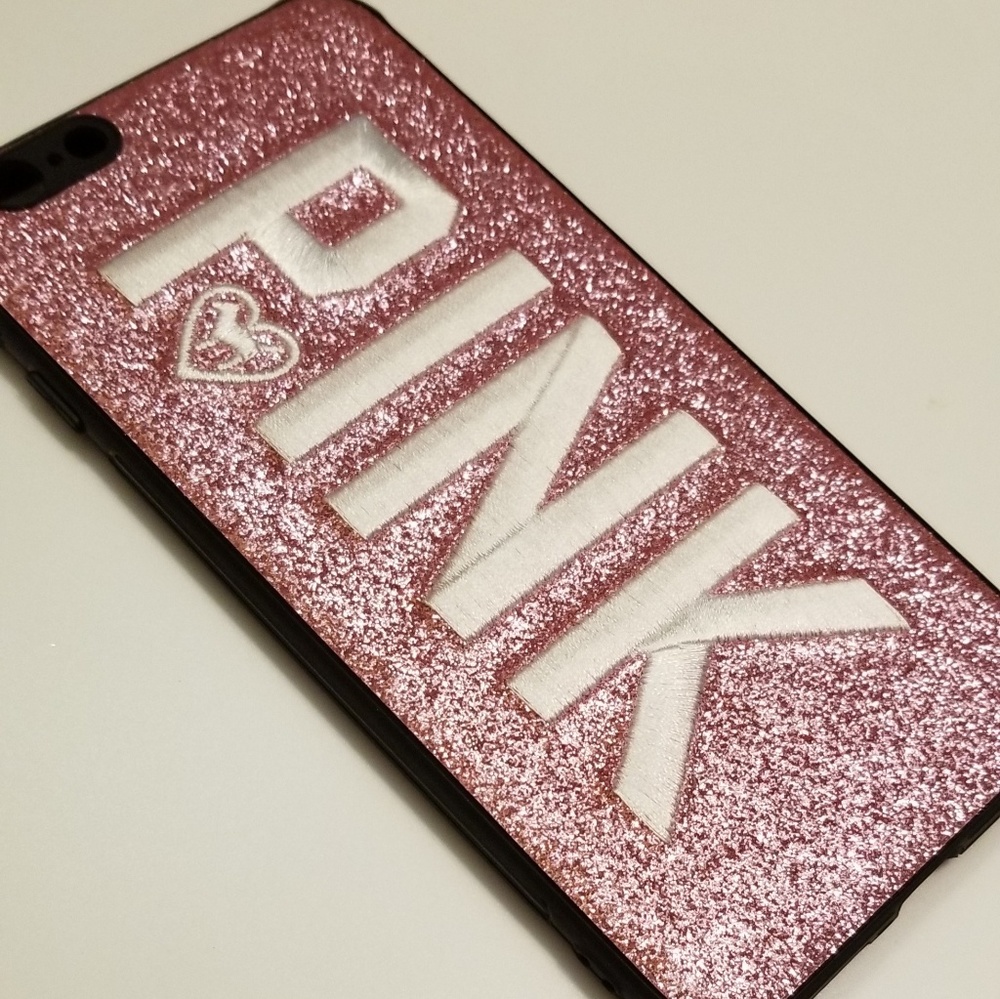 3D Embroidery Pink Letter Fashion Design Glitter - Picture 1 of 2